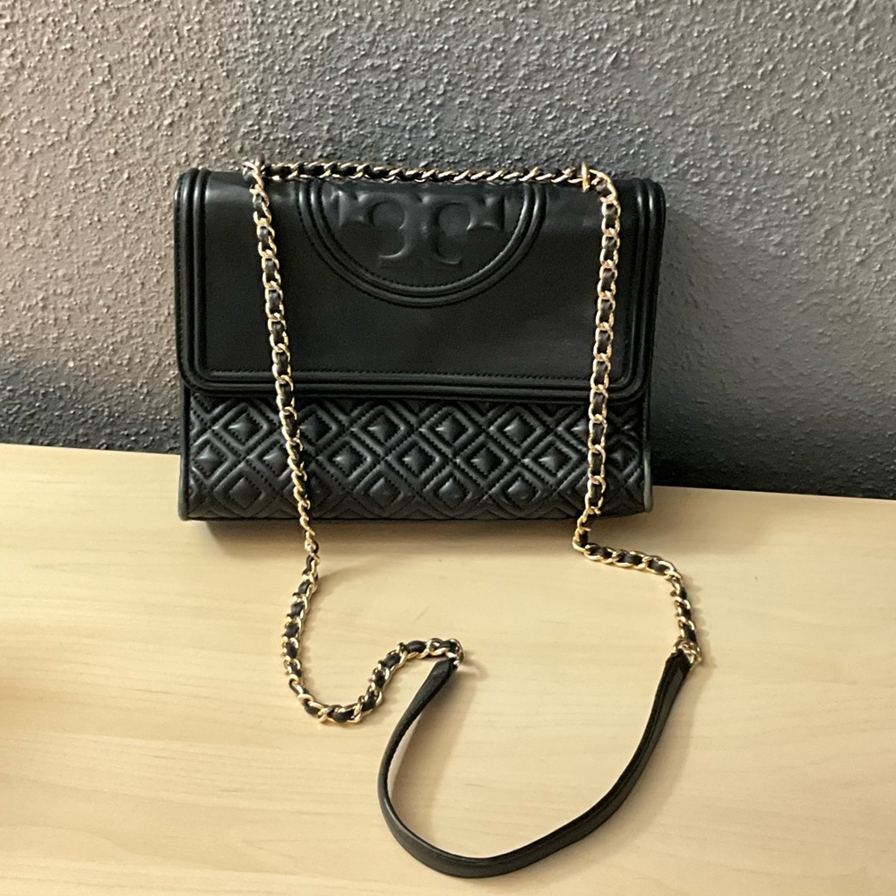 Tory Burch Black Convertible Shoulder Bag